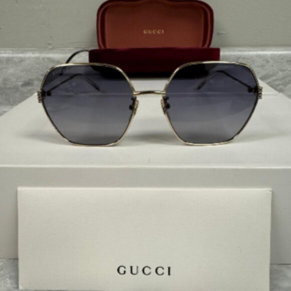 GUCCI | NEW | 1285SA | 1285SA - 001 | GOLD | GRADIENT GREY - Picture 1 of 8